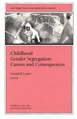 Book cover for Childhood Gender Segregation