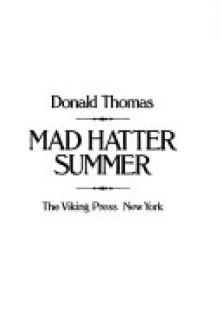 Cover of Mad Hatter Summer