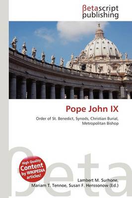 Book cover for Pope John IX