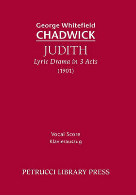 Book cover for Judith, Lyric Drama in 3 Acts