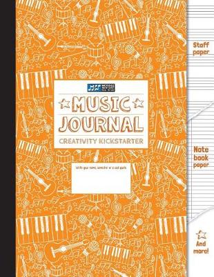 Book cover for Music Journal and Creativity Kickstarter (Orange)