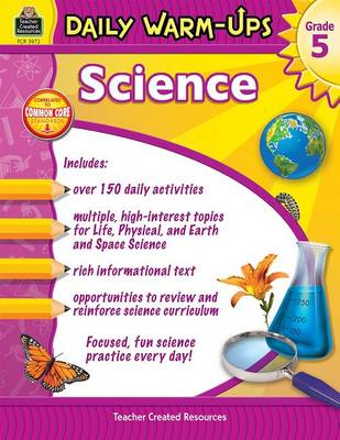 Book cover for Daily Warm-Ups: Science Grade 5