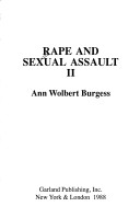 Book cover for Rape and Sexual Assault II