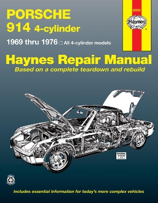 Book cover for Porsche 914 4-cylinder (1969-1976) Haynes Repair Manual (USA)