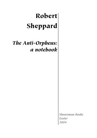 Book cover for The Anti-Orpheus