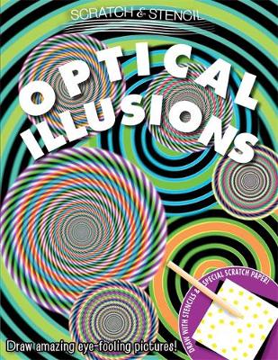 Book cover for Scratch & Stencil: Optical Illusions