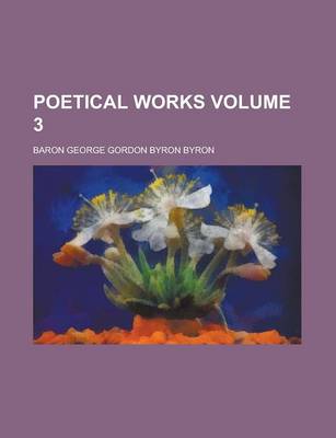 Book cover for Poetical Works Volume 3