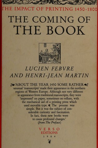 Cover of The Coming of the Book