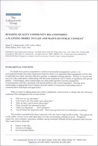 Cover of Building Quality Community Relationships