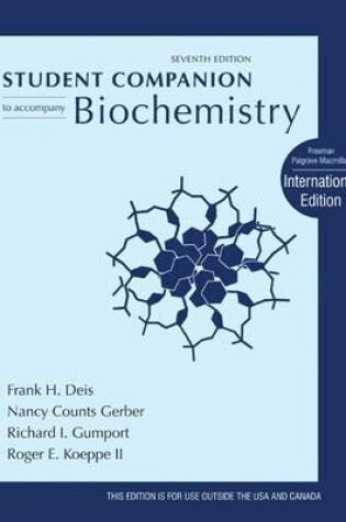 Cover of Student Companion for Biochemistry