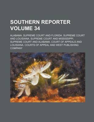 Book cover for Southern Reporter Volume 34