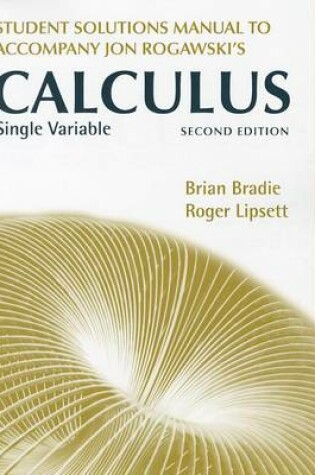 Cover of Single Variable Calculus, Early Transcendentals Student's Solutions Manual