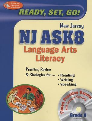 Cover of NJ Ask8 Language Arts Literacy W/ Testware (Rea)