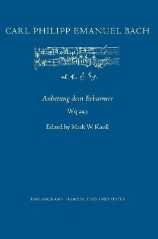 Cover of Anbetung dem Erbarmer, Wq 243