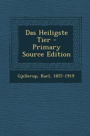 Cover of Das Heiligste Tier