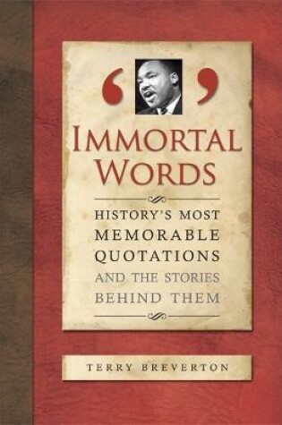 Cover of Immortal Words