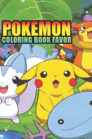 Cover of pokemon coloring book favor