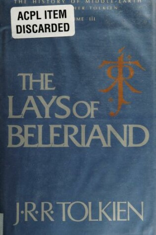 Cover of The Lays of Beleriand