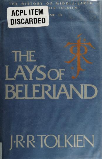 Book cover for The Lays of Beleriand