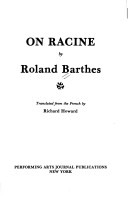 Book cover for On Racine