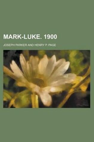 Cover of Mark-Luke. 1900