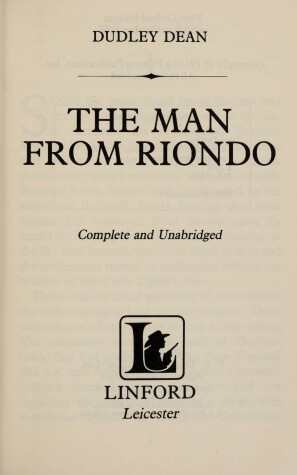 Cover of The Man from Riondo
