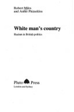 Cover of White Man's Country