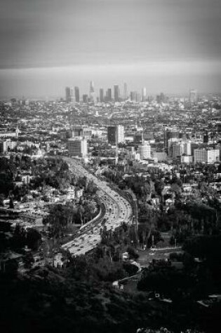 Cover of Aerial View of Downtown Los Angeles, California Black and White Journal