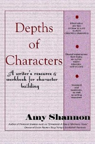 Cover of Depths of Characters: A writer's resource & workbook for character building