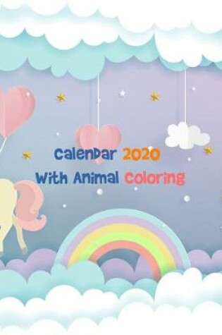 Cover of Calendar 2020 With Animal Coloring