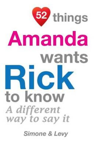 Cover of 52 Things Amanda Wants Rick To Know