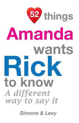 Book cover for 52 Things Amanda Wants Rick To Know