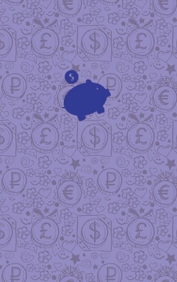 Book cover for (Blue) Smart Piggy Monthly Household Budget Planner, Blank Lined, Write-in, 24 Months Expense Notebook.