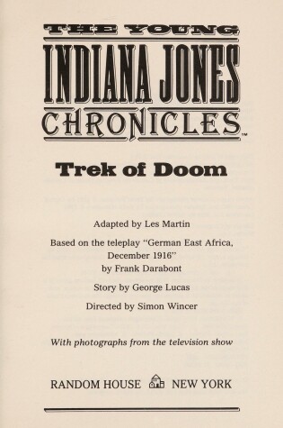 Cover of Young Indiana Jones Trek of Doom #