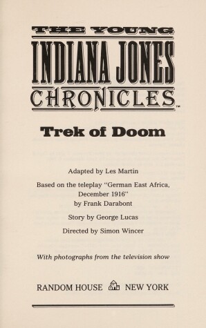 Book cover for Young Indiana Jones Trek of Doom #