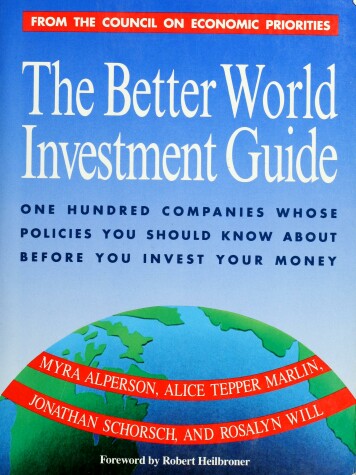 Book cover for The Better World Investment Guide