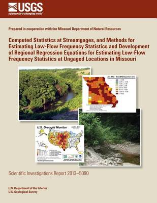 Book cover for Computed Statistics at Streamgages, and Methods for Estimating Low-Flow Frequency Statistics and Development of Regional Regression Equations for Estimating Low-Flow Frequency Statistics at Ungaged Locations in Missouri