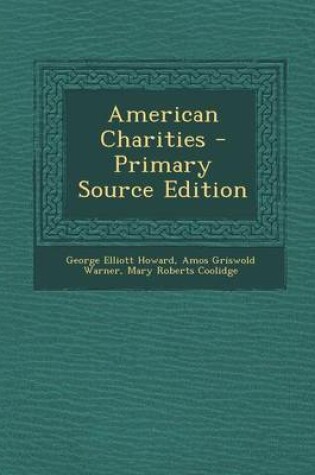 Cover of American Charities - Primary Source Edition