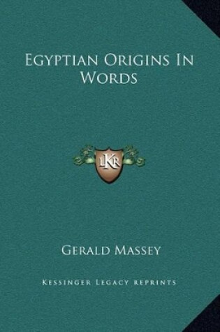 Cover of Egyptian Origins In Words