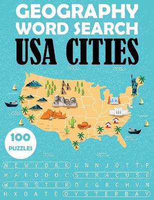 Book cover for Geography Word Search - USA Cities