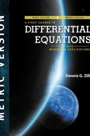 Cover of A First Course in Differential Equations with Modeling Applications, International Metric Edition