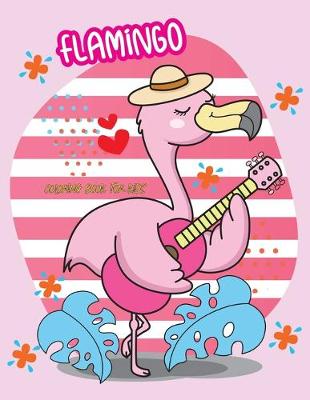 Book cover for Flamingo Coloring Book