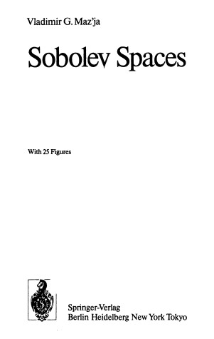 Cover of Sobolev Spaces