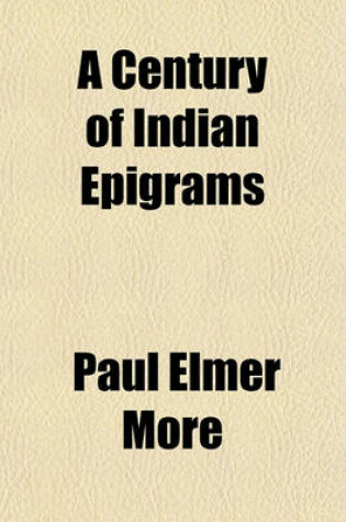 Cover of A Century of Indian Epigrams