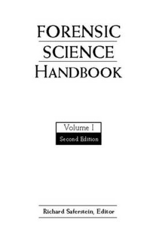 Cover of Forensic Science Handbook, Volume 1