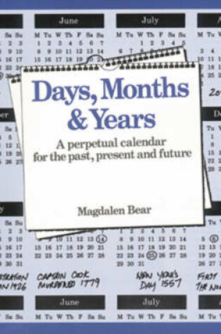 Cover of Days, Months and Years