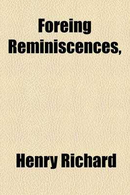 Book cover for Foreing Reminiscences