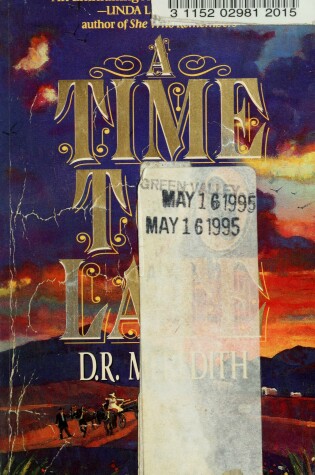 Cover of A Time Too Late