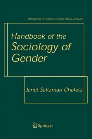 Cover of Handbook of the Sociology of Gender