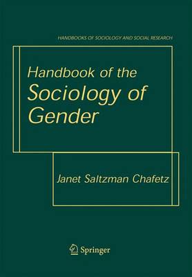 Book cover for Handbook of the Sociology of Gender